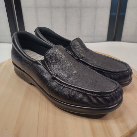 SAS Tripad Comfort Slip-on Black Leather Walking Loafers Shoes Women US 9N - Picture 3 of 15